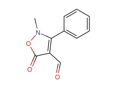 2-methyl-5-oxo-3-phenyl-2,5-dihydro-isoxazole-4-carbaldehyde
