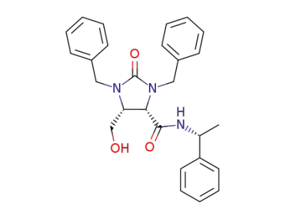 (4S,5R)-5-(hydroxymethyl)-2-oxo-N-[(1R)-1-phenylethyl]-1,3-bis(phenylmethyl)-4-imidazolidinecarboxamide